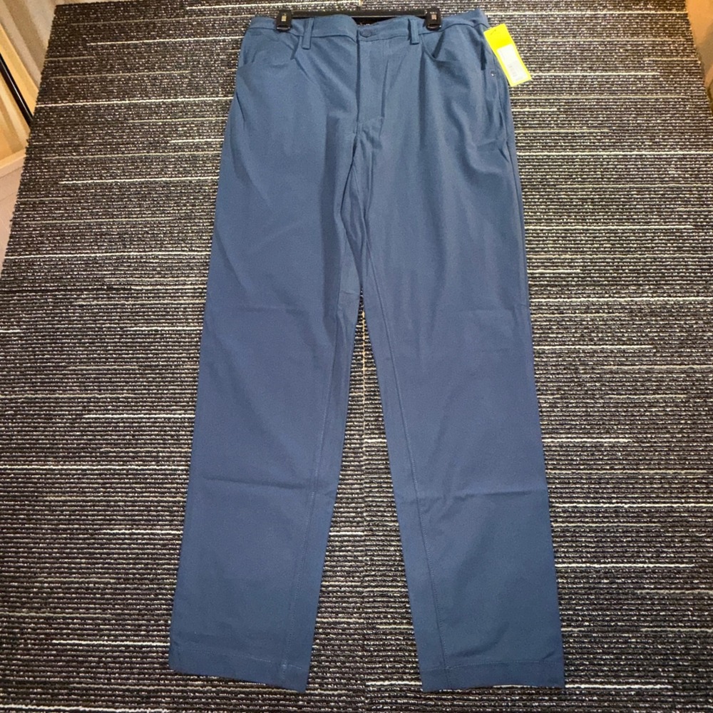 All in Motion Golf Pants Men 36x32 New Blue Technical Stretch Performance Pants